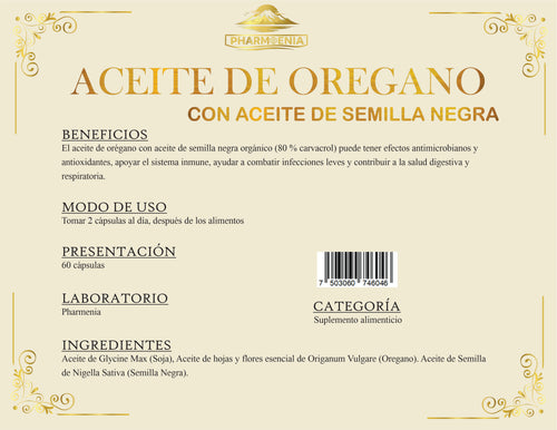ACEITE DE ORÉGANO CON ACEITE DE SEMILLA NEGRA