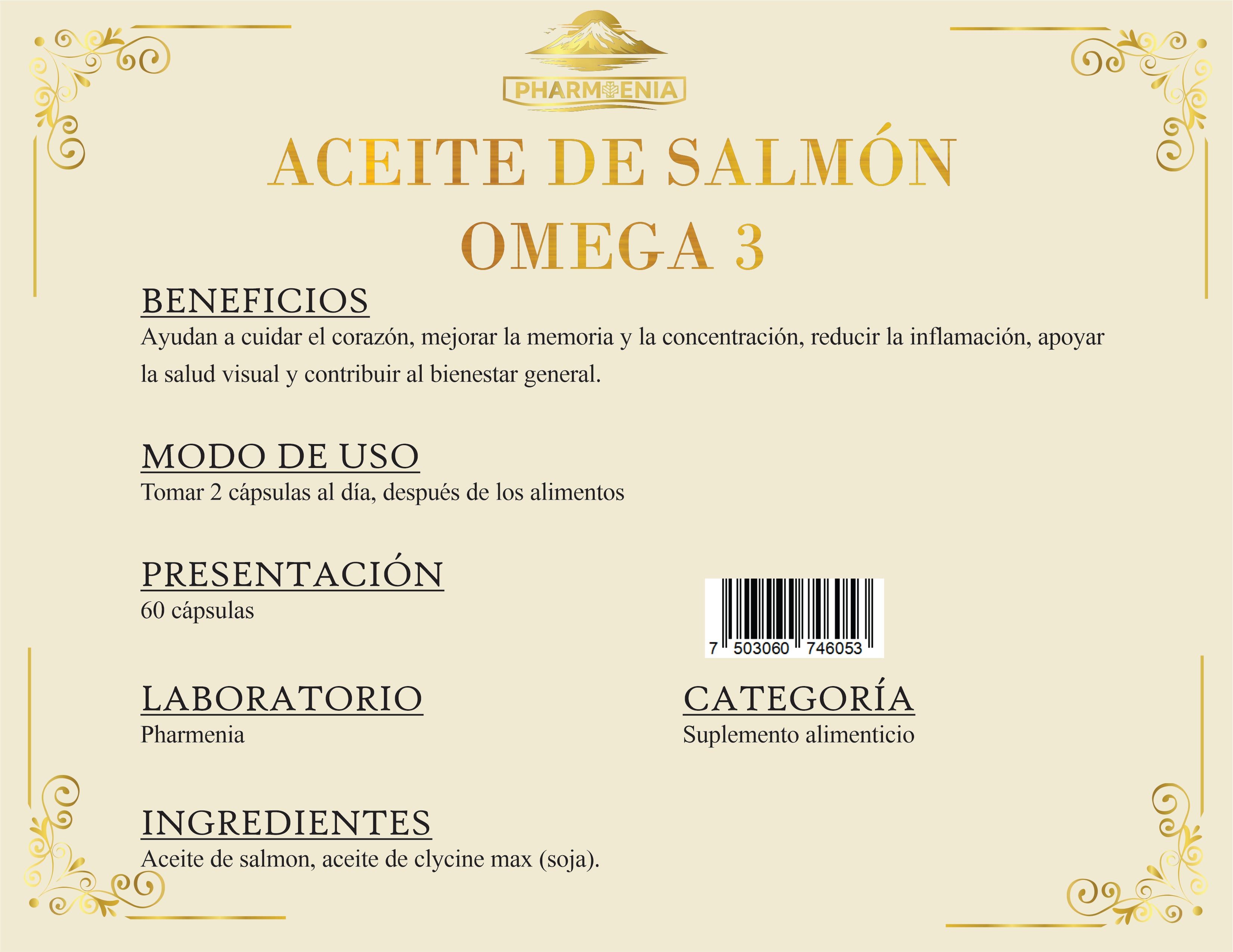 ACEITE DE SALMÓN OMEGA 3